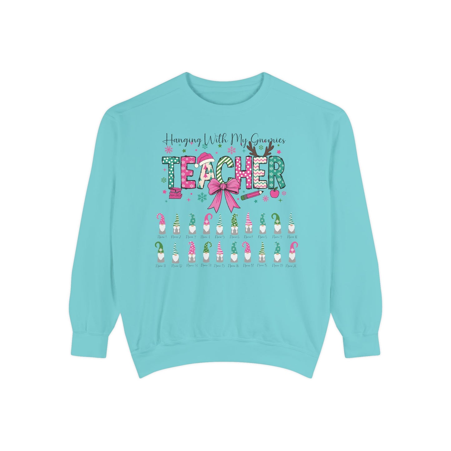 Custom Teacher Christmas Sweatshirt Gift (Add student names)