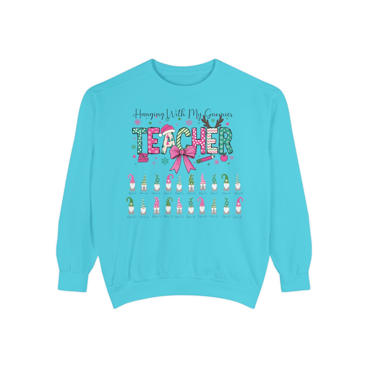 Custom Teacher Christmas Sweatshirt Gift (Add student names)