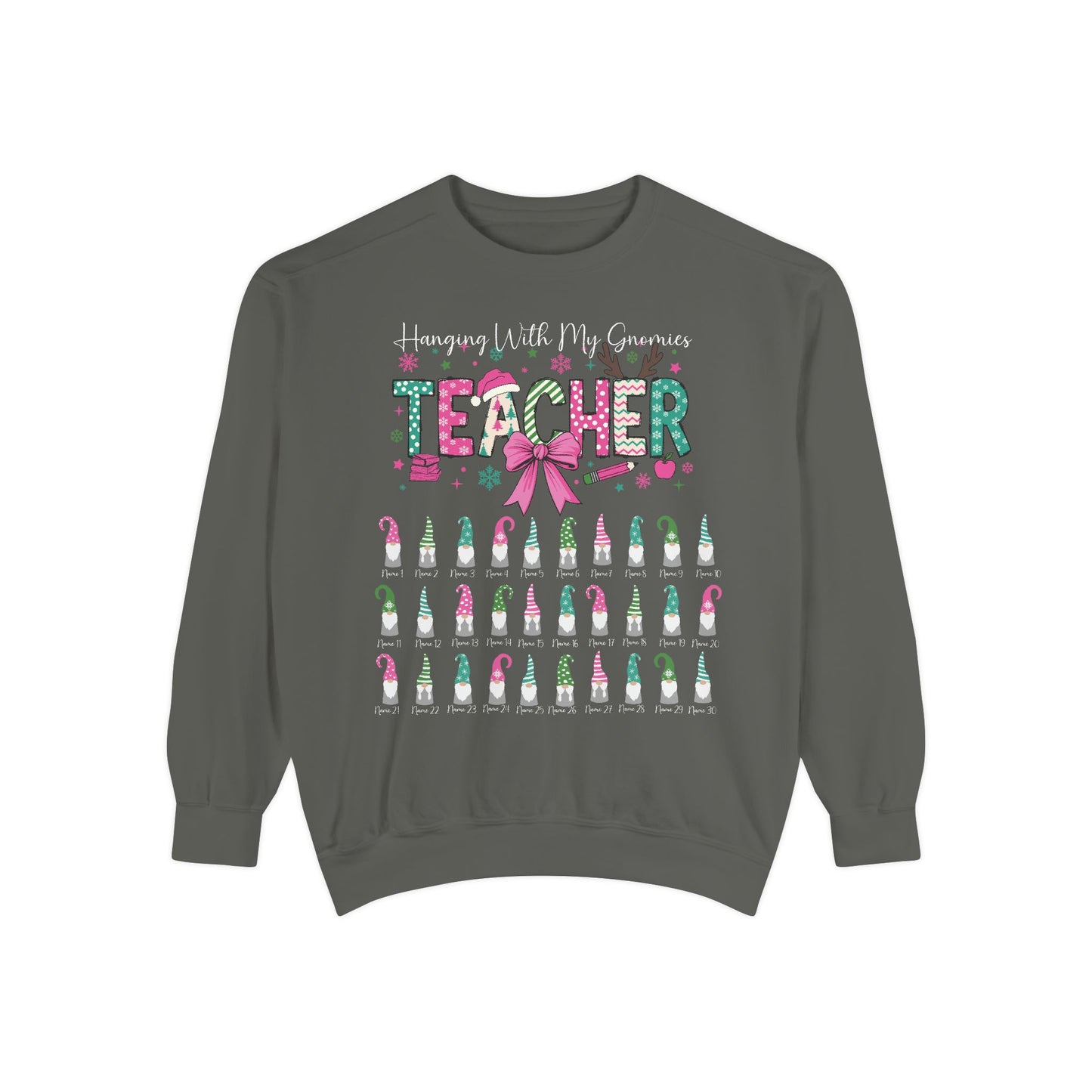 Custom Teacher Christmas Sweatshirt Gift (Add student names)