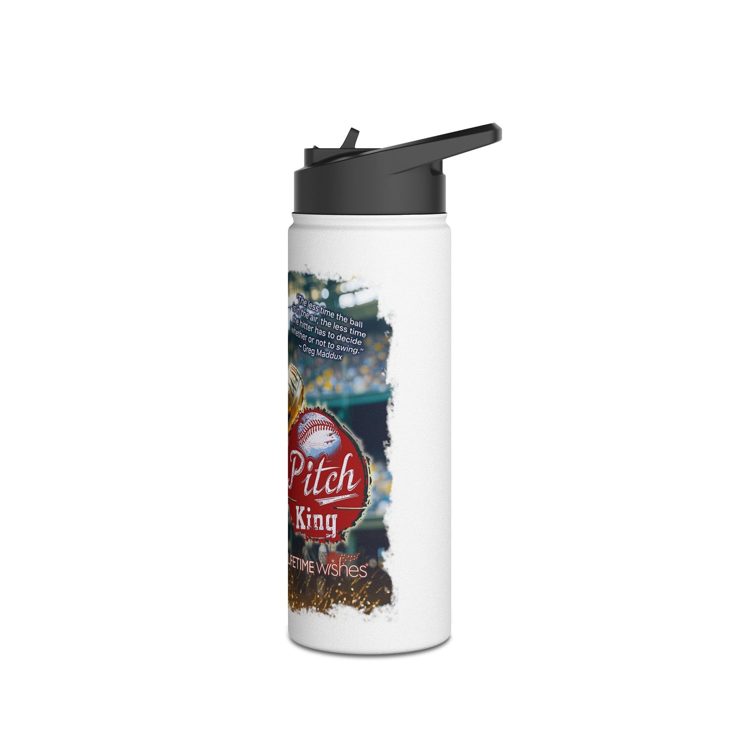 Pitch King Lion - Stainless Steel Water Bottle, Standard Lid