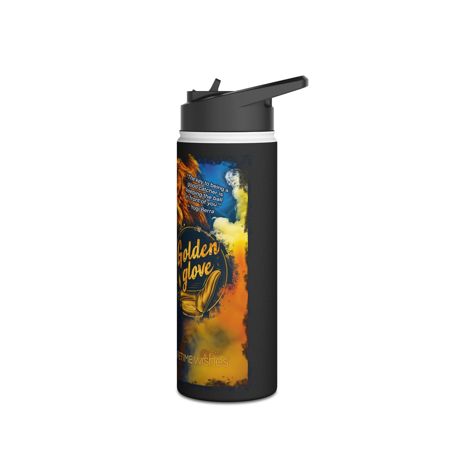 Golden Glove Lion - Stainless Steel Water Bottle, Standard Lid