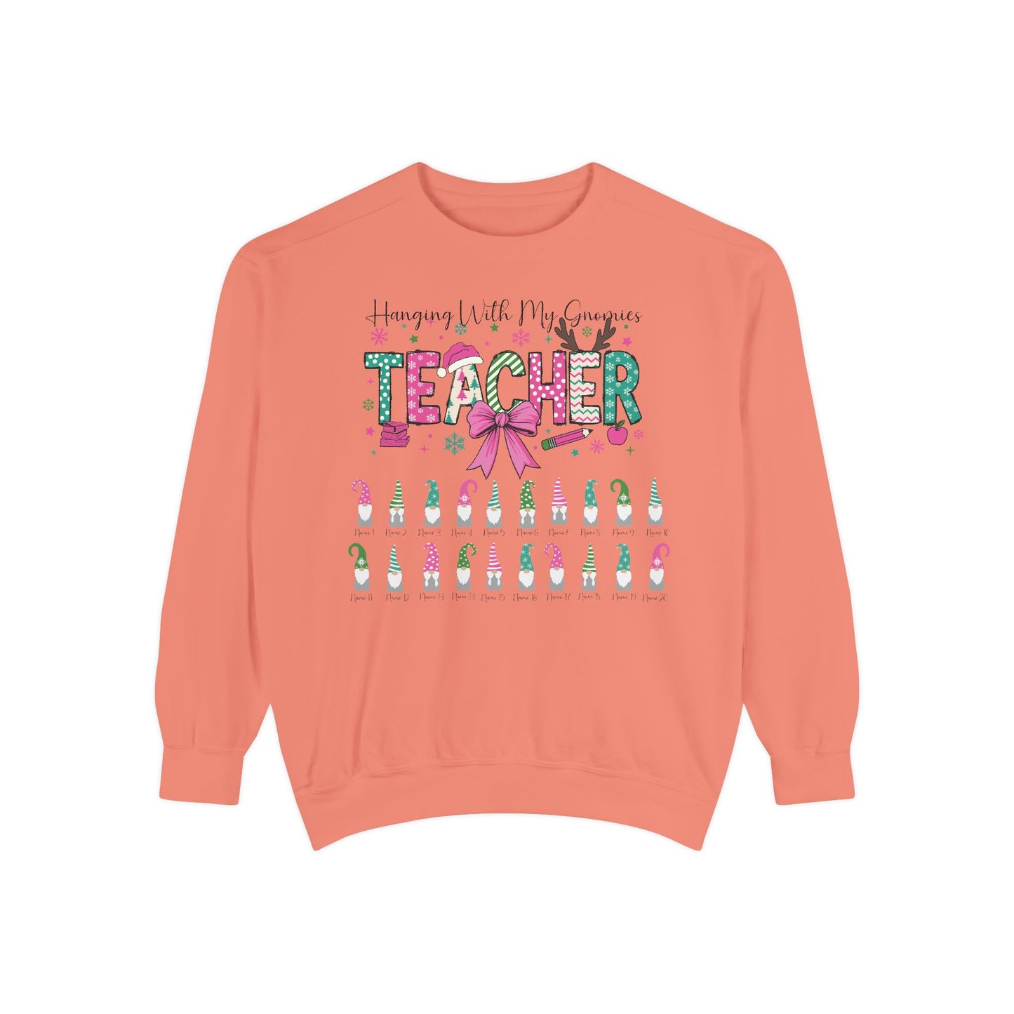 Custom Teacher Christmas Sweatshirt Gift (Add student names)