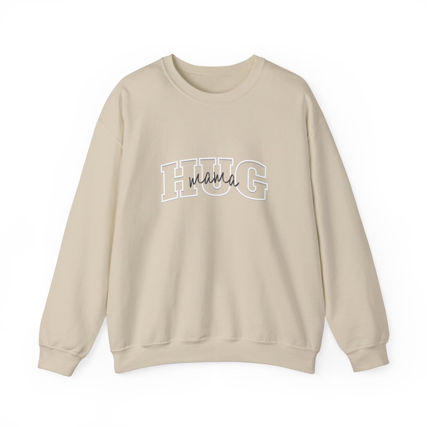 Mama Hug Sweatshirt  Unisex Heavy Blend™ Crewneck Sweatshirt,  Vintage Sweatshirt, College Sweatshirt, Retro Sweatshirt, Adult, Oversized