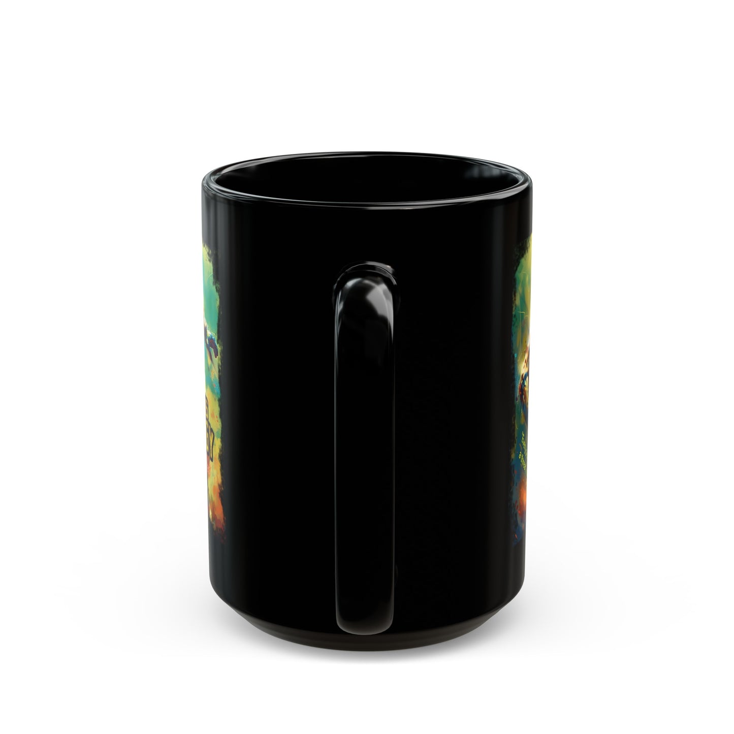 Football Pick6Prodigy Cheetah Black Mug  (11oz, 15oz) - Featuring Inspirational Quote by Rod Woodson