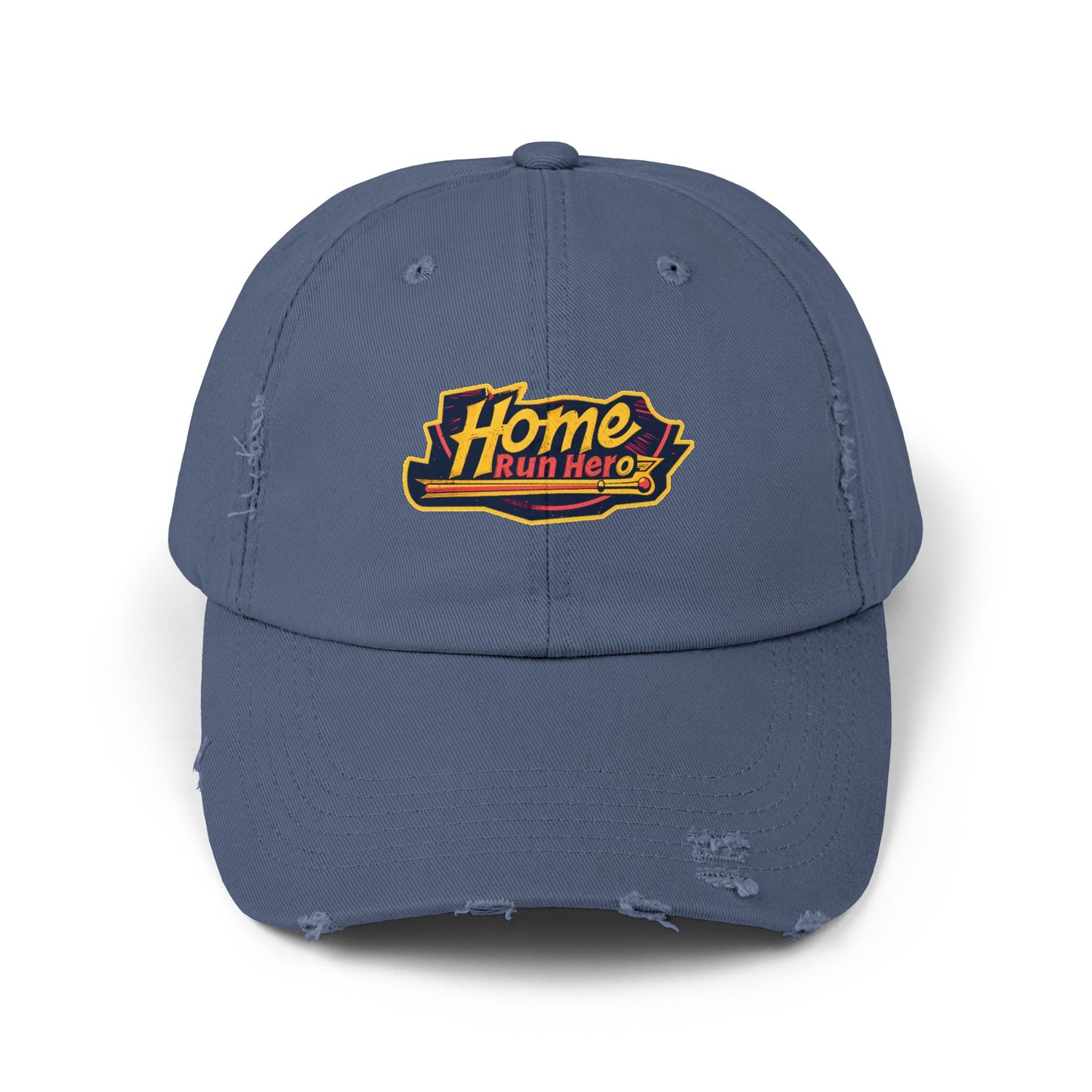 Baseball Home Run Hero Unisex Distressed Cap