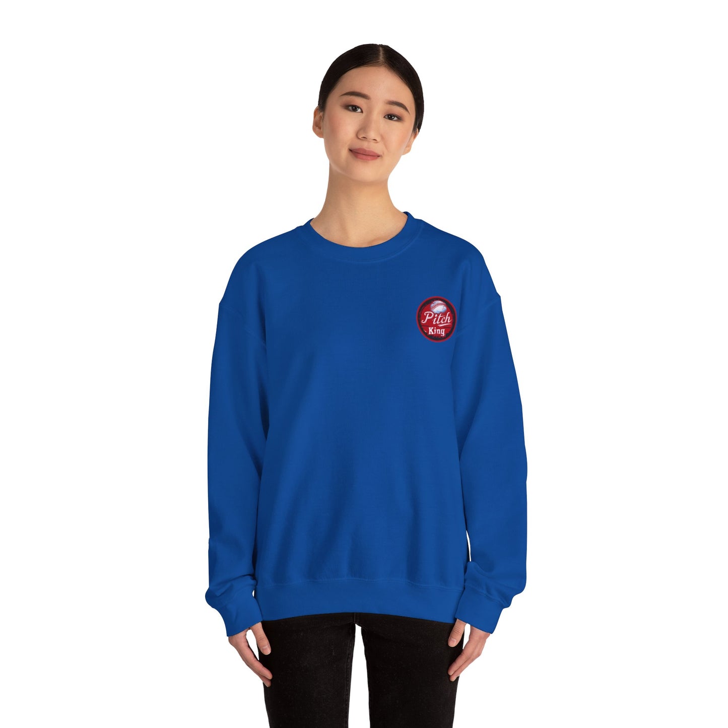 Baseball Pitch King - Adult Unisex Heavy Blend™ Crewneck Sweatshirt