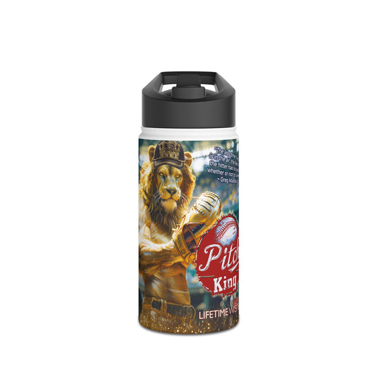 Pitch King Lion - Stainless Steel Water Bottle, Standard Lid