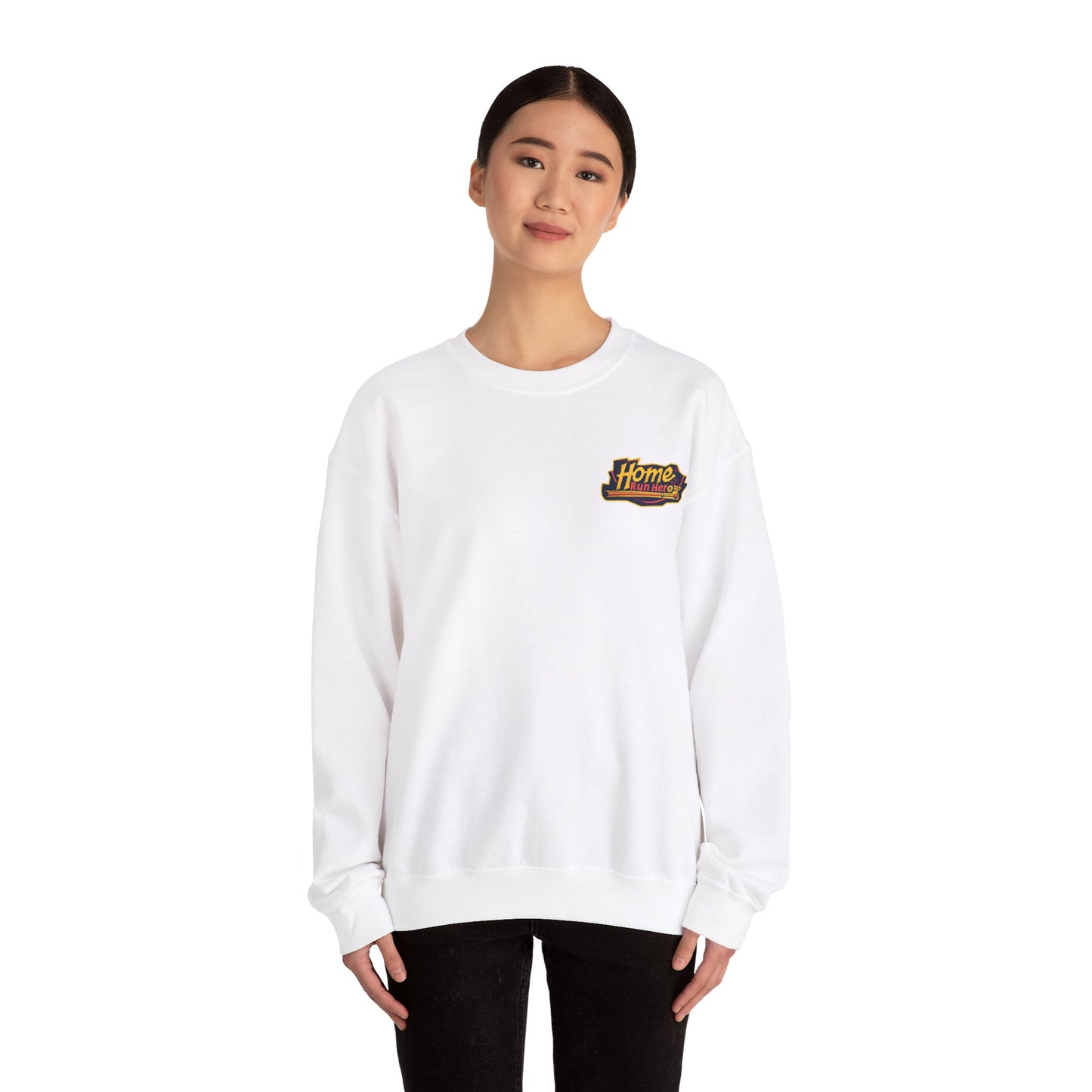 Baseball Home Run Hero - Adult Unisex Heavy Blend™ Crewneck Sweatshirt