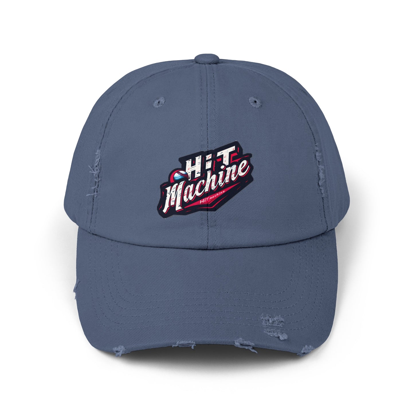 Baseball Hit Machine - Unisex Distressed Cap by Lifetime Wishes