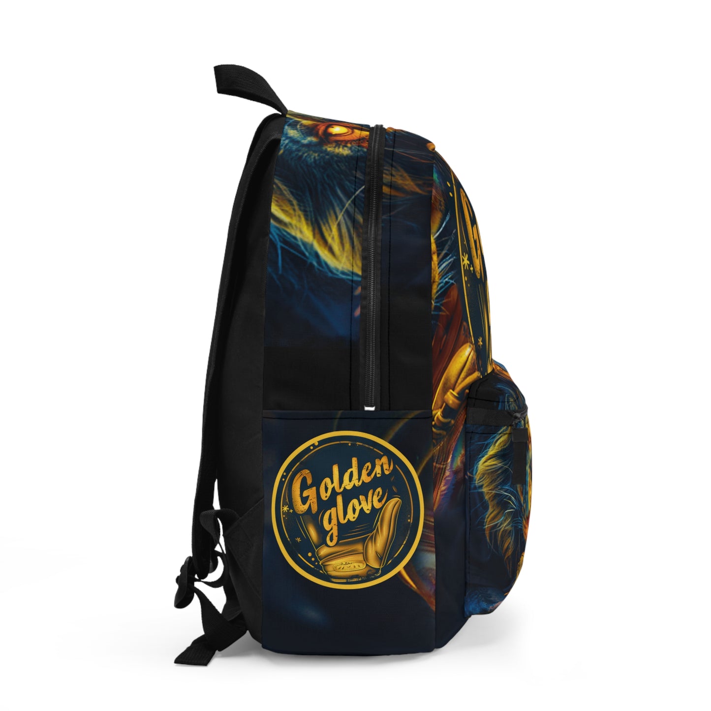 Baseball 'Golden Glove' Lion Backpack Featuring Inspirational Yogi Berra Quote