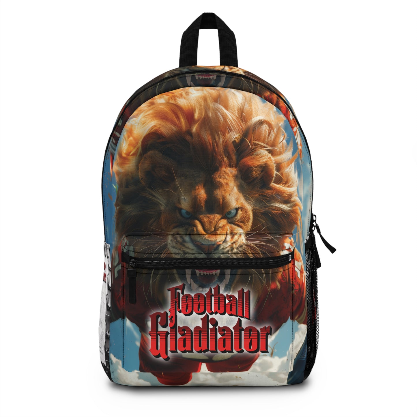 The 'Football Gladiator' Write & Wear Backpack Featuring Personalized "Player Achievements", Jerry Rice Quote, Back to School, Football Gift