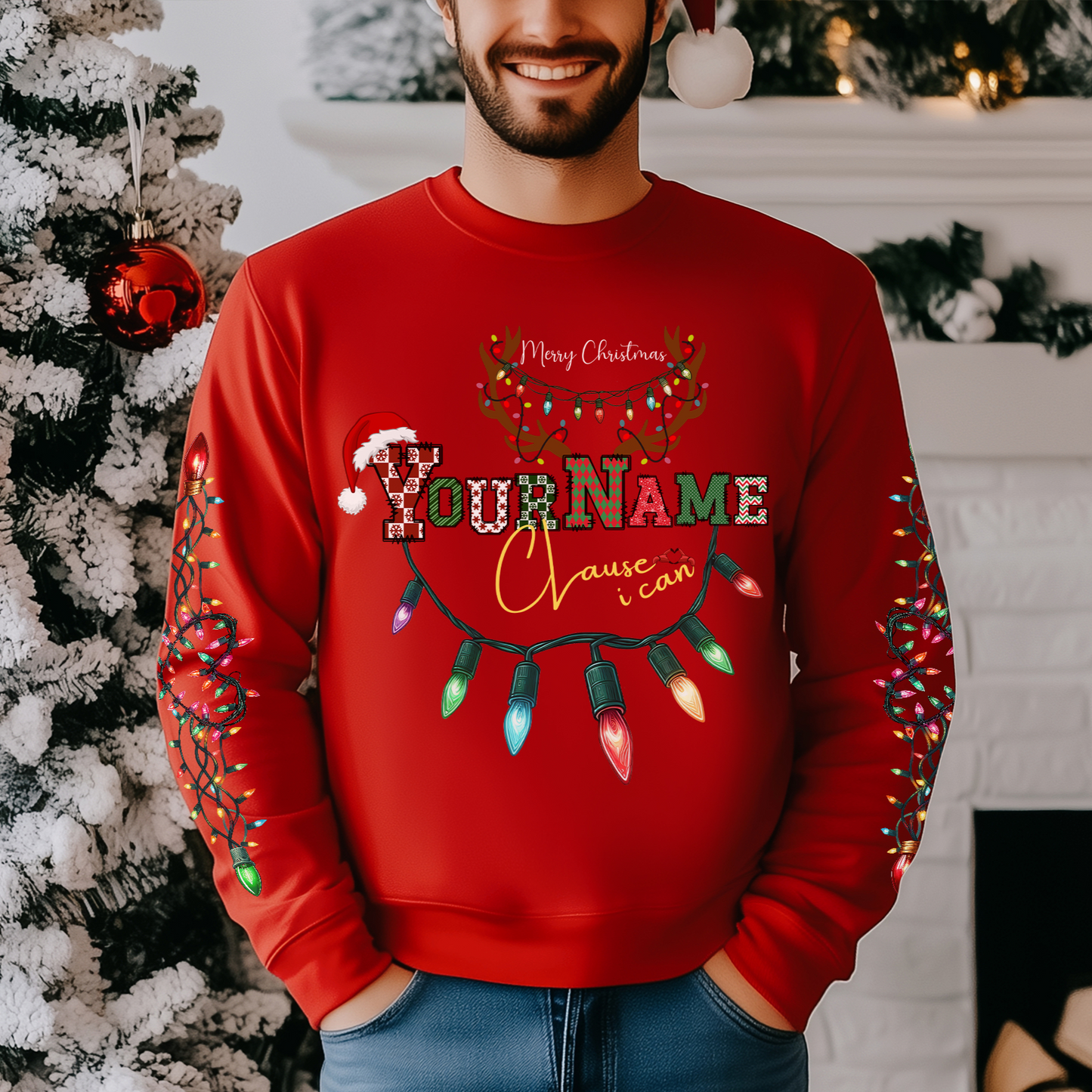 lifetime wishes customizable ugly sweater