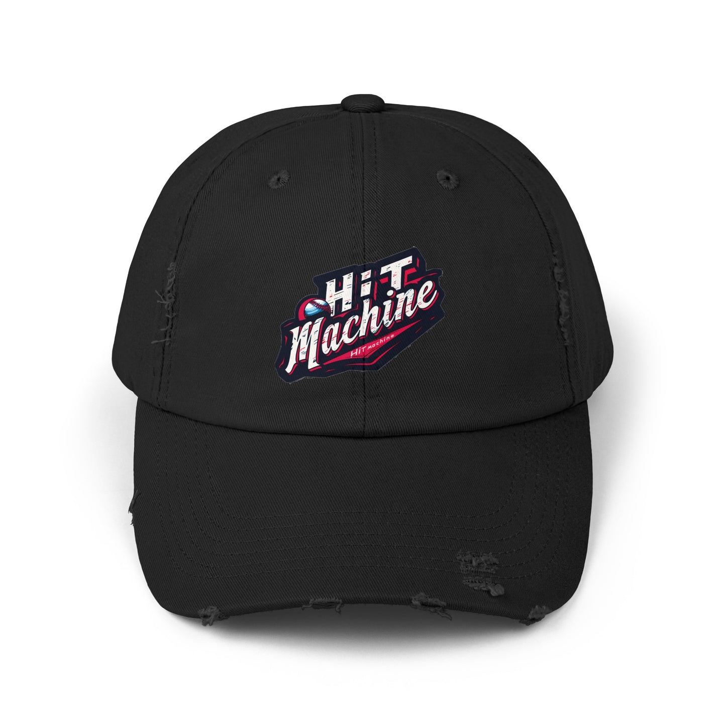 Baseball Hit Machine - Unisex Distressed Cap by Lifetime Wishes