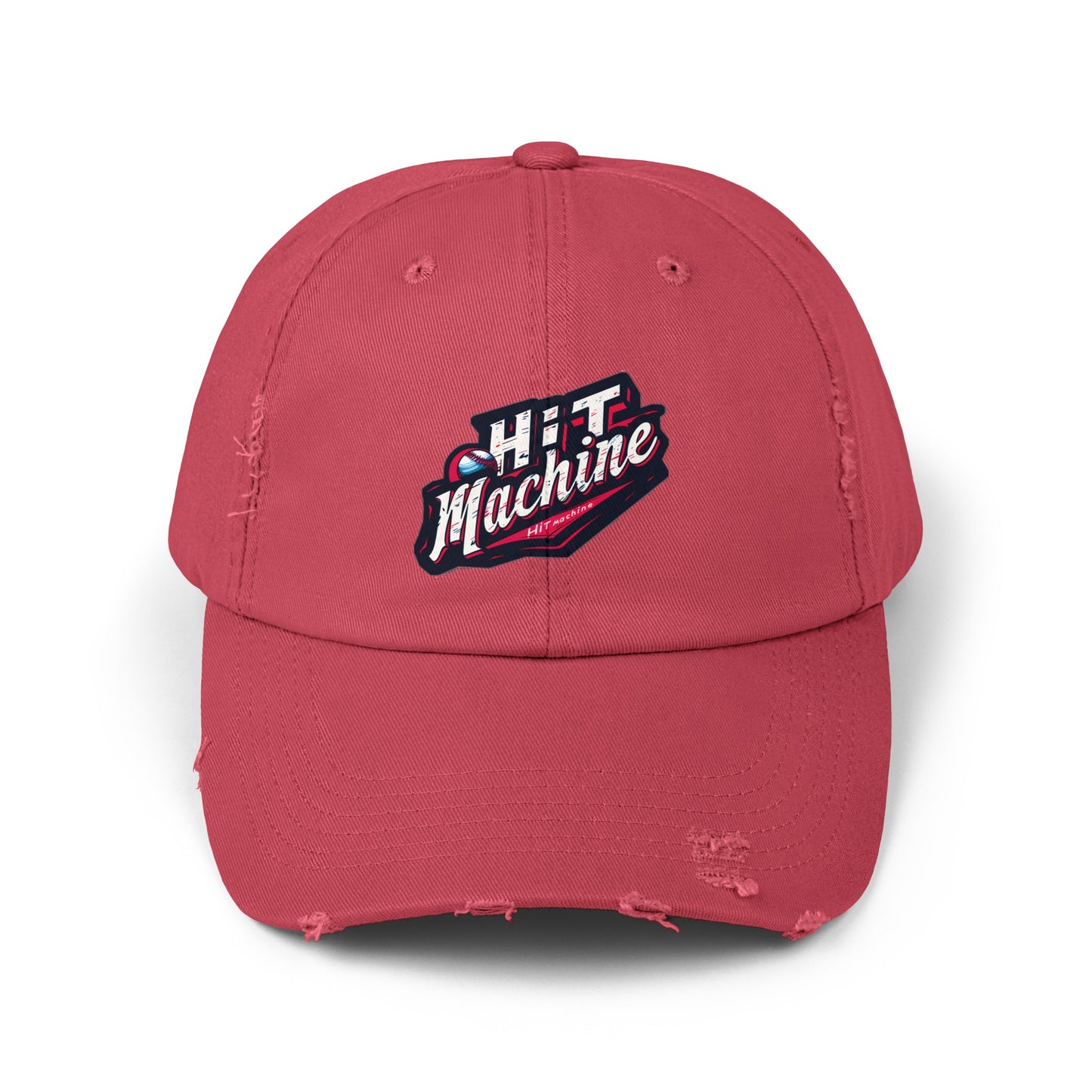 Baseball Hit Machine - Unisex Distressed Cap by Lifetime Wishes