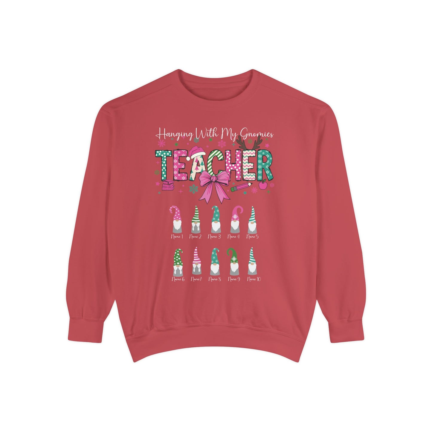 Custom Teacher Christmas Sweatshirt Gift (Add student names)