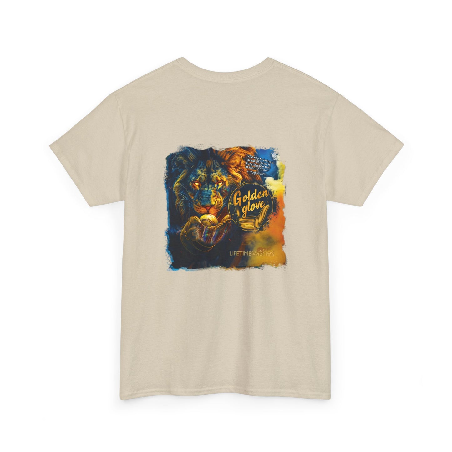 Baseball Golden Glove Lion - Adult Unisex Heavy Cotton Tee