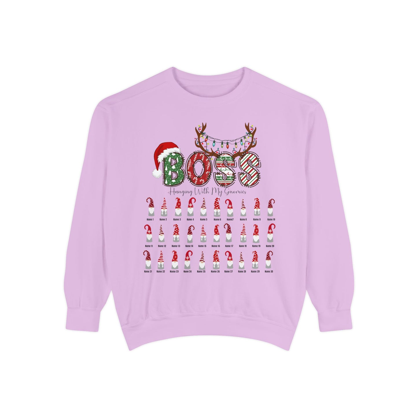 Custom Boss Christmas Sweatshirt Gift (Add team names)