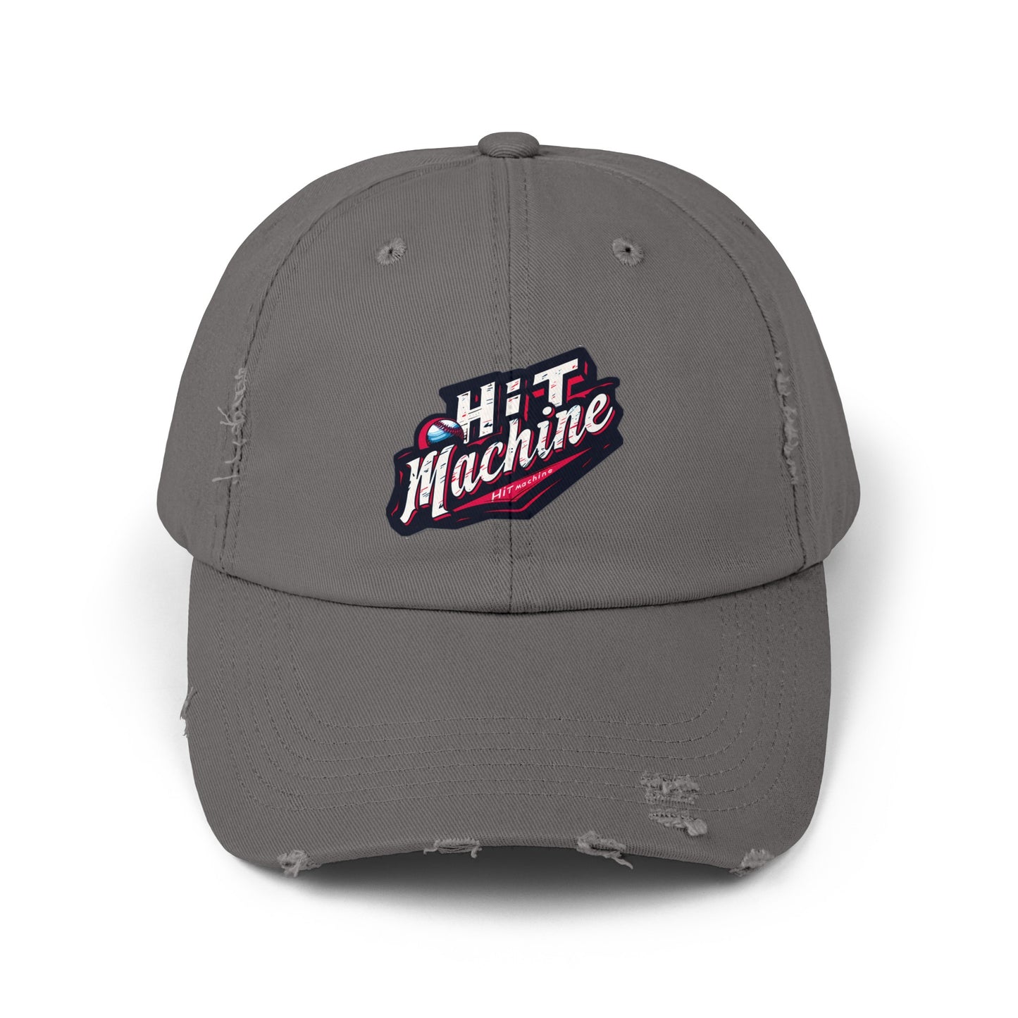 Baseball Hit Machine - Unisex Distressed Cap by Lifetime Wishes