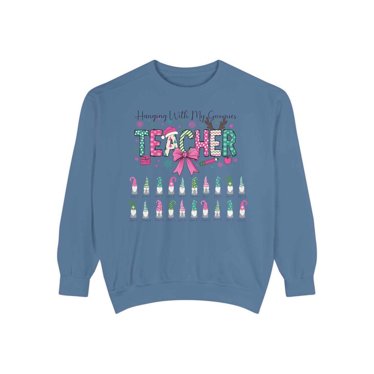 Custom Teacher Christmas Sweatshirt Gift (Add student names)