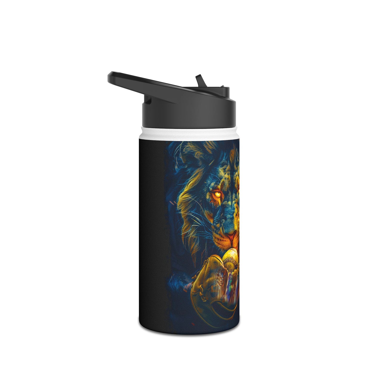 Golden Glove Lion - Stainless Steel Water Bottle, Standard Lid