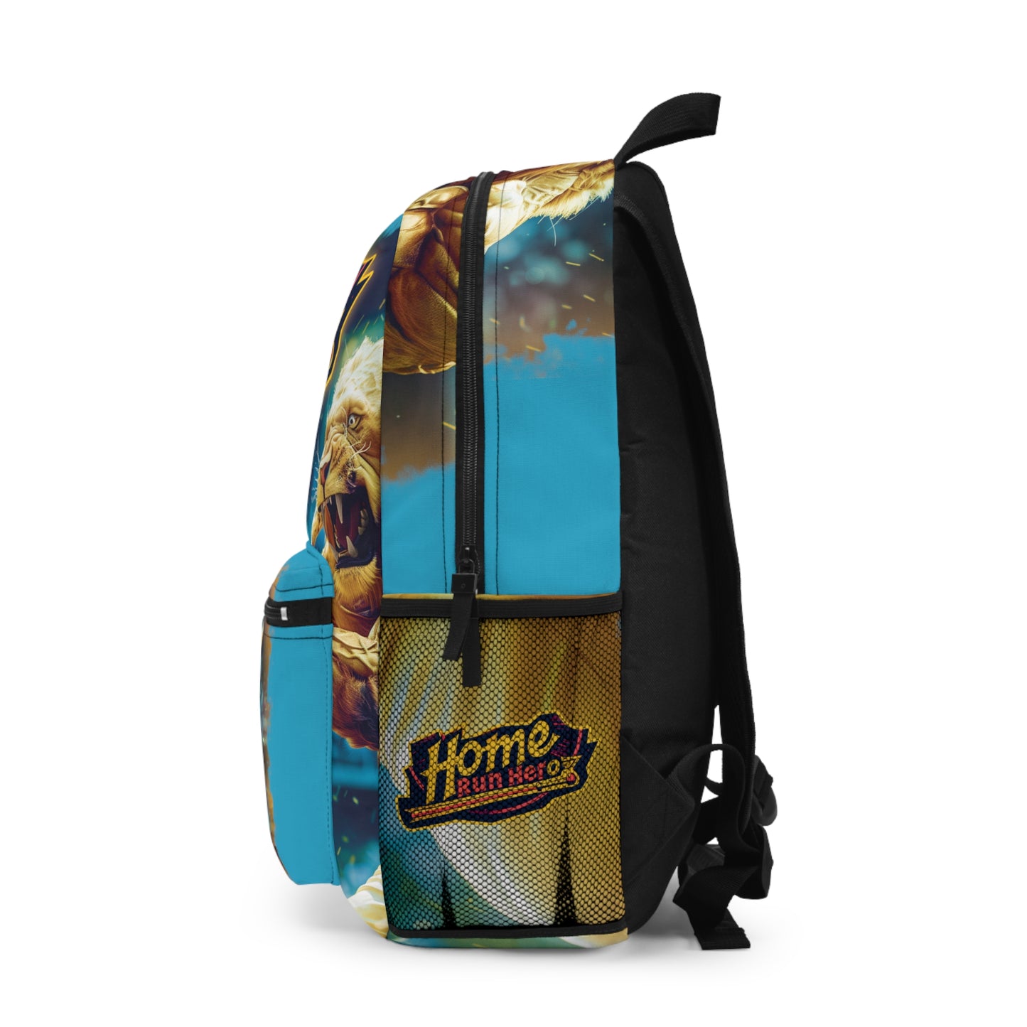 Baseball 'Home Run Hero' Lion Backpack Featuring Babe Ruth Quote by Lifetime Wishes