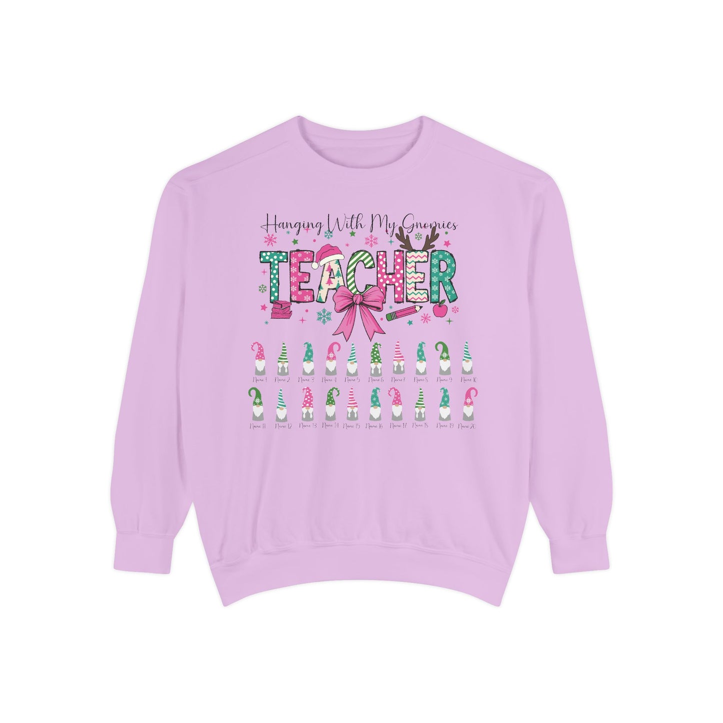 Custom Teacher Christmas Sweatshirt Gift (Add student names)