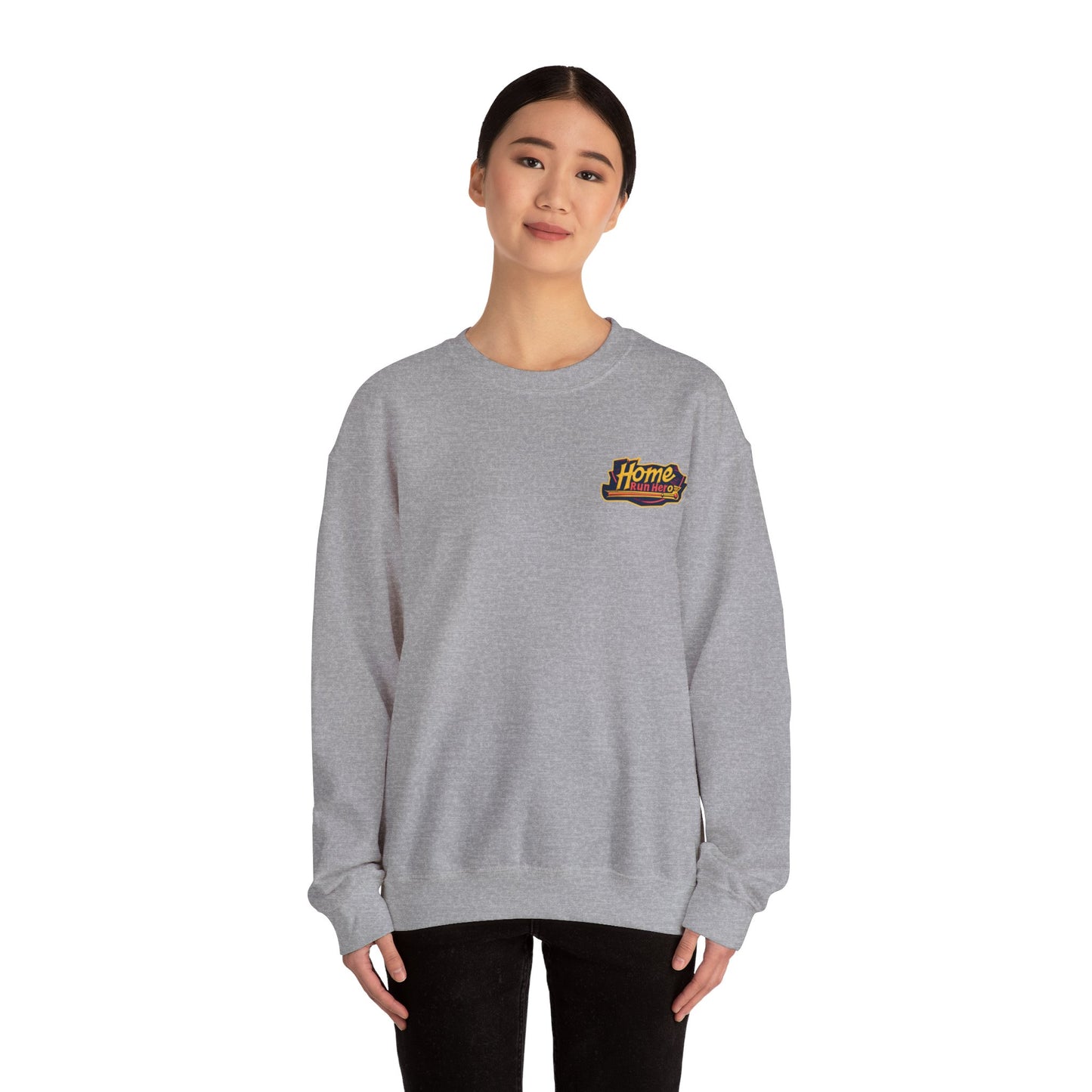 Baseball Home Run Hero - Adult Unisex Heavy Blend™ Crewneck Sweatshirt