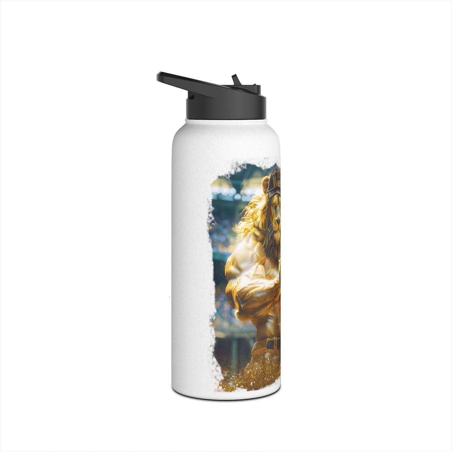 Pitch King Lion - Stainless Steel Water Bottle, Standard Lid