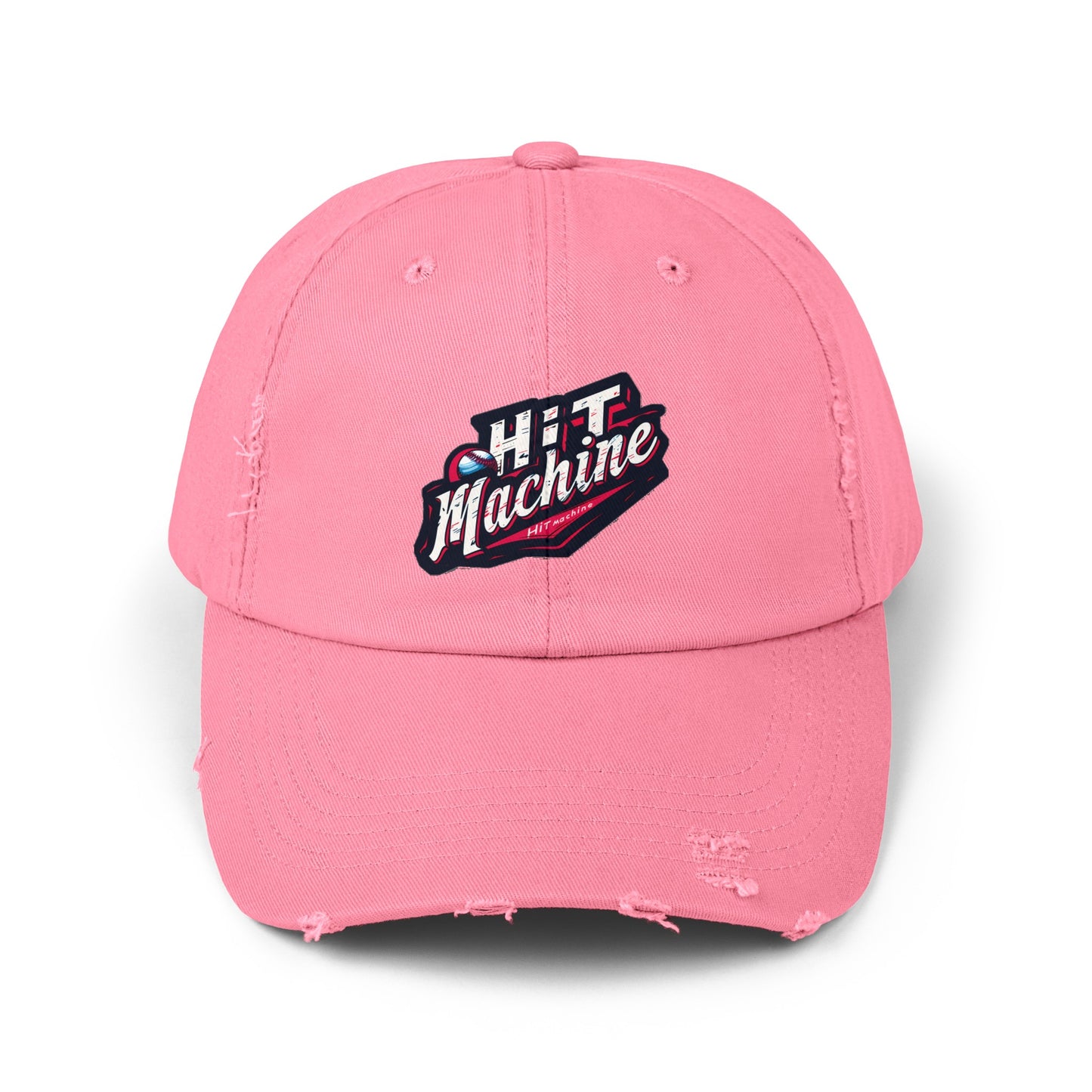 Baseball Hit Machine - Unisex Distressed Cap by Lifetime Wishes