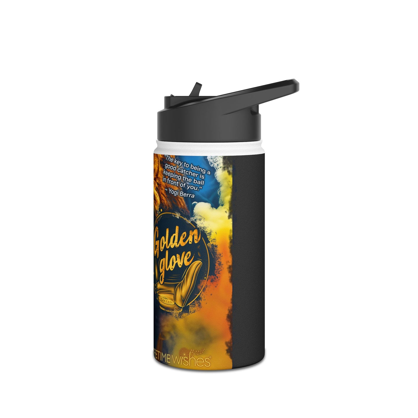 Golden Glove Lion - Stainless Steel Water Bottle, Standard Lid