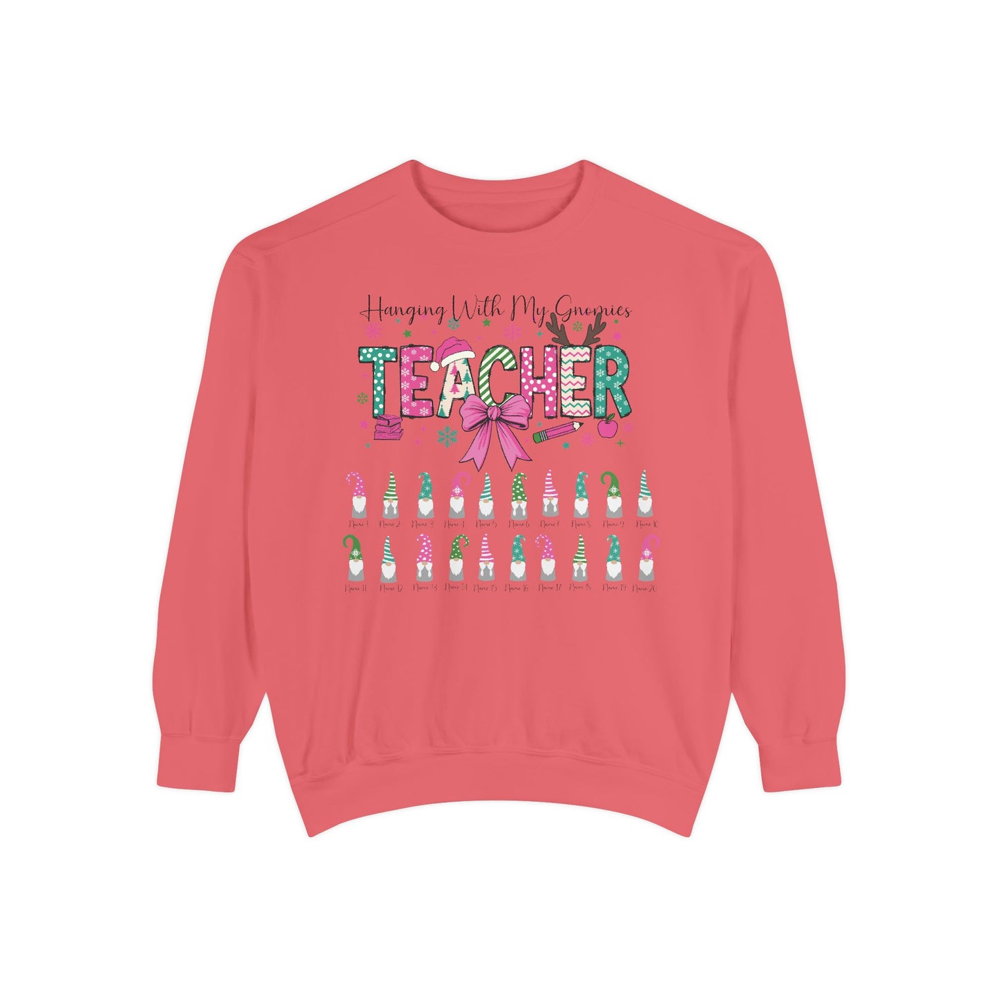 Custom Teacher Christmas Sweatshirt Gift (Add student names)