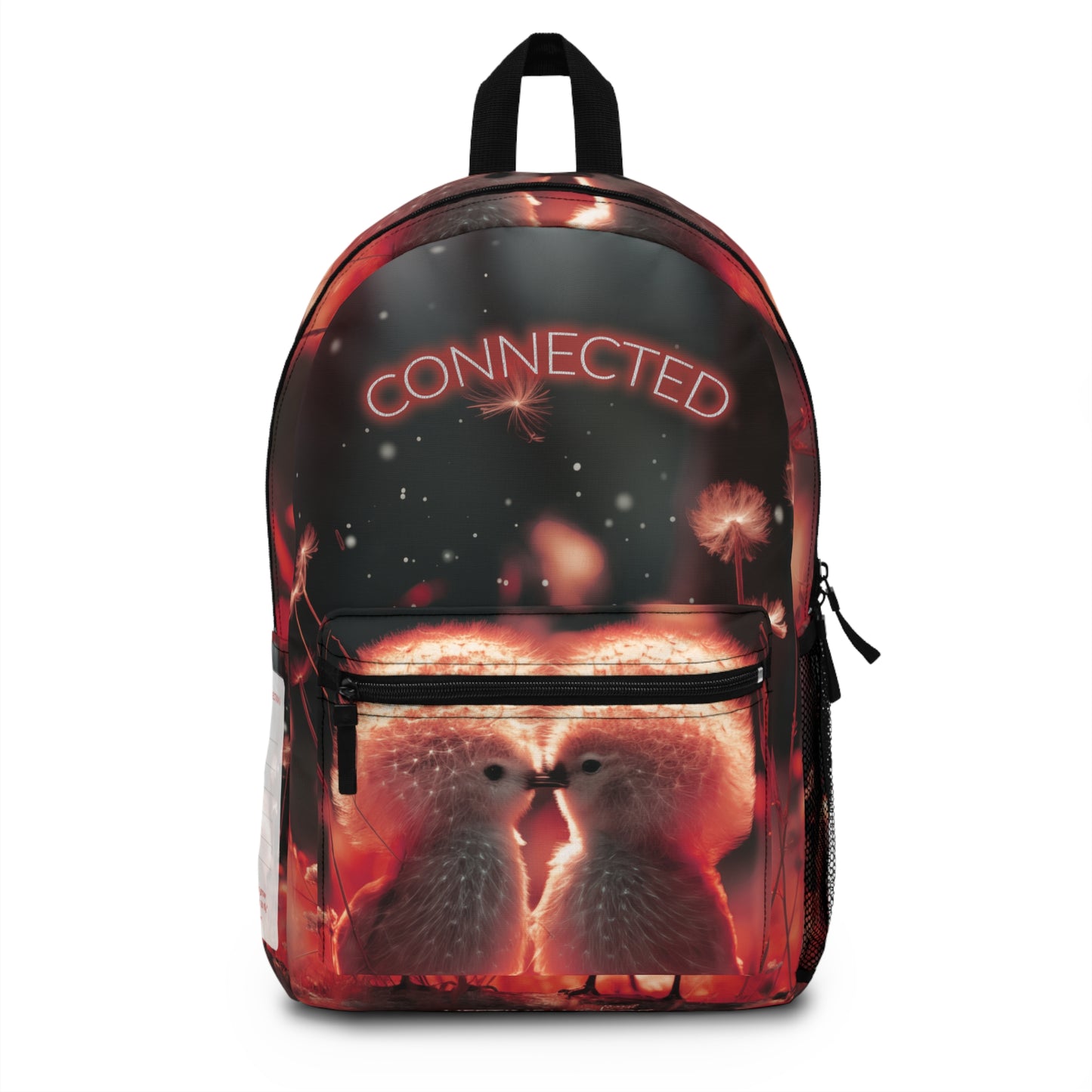 The "Our Special Connection"  Write & Wear Backpack w/ space to personalize, Adorable Dandelion Creatures, kids backpack, back to school, daughter gift