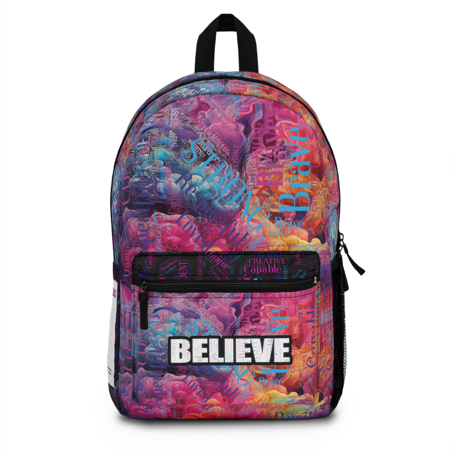 Write & Wear "Believe" Backpack, Personalized Achievements Space, back to school, personalized backpack, custom bag, daughter gift