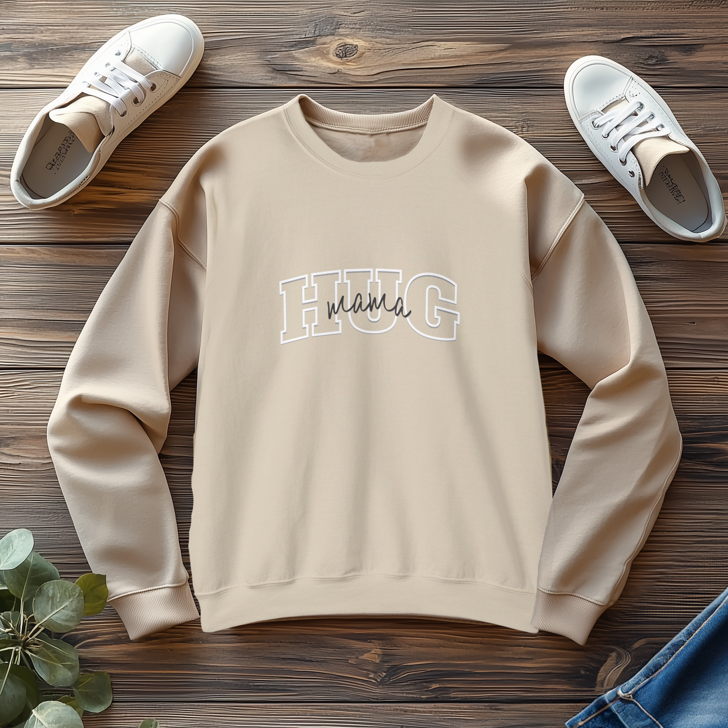 Mama Hug Sweatshirt  Unisex Heavy Blend™ Crewneck Sweatshirt,  Vintage Sweatshirt, College Sweatshirt, Retro Sweatshirt, Adult, Oversized